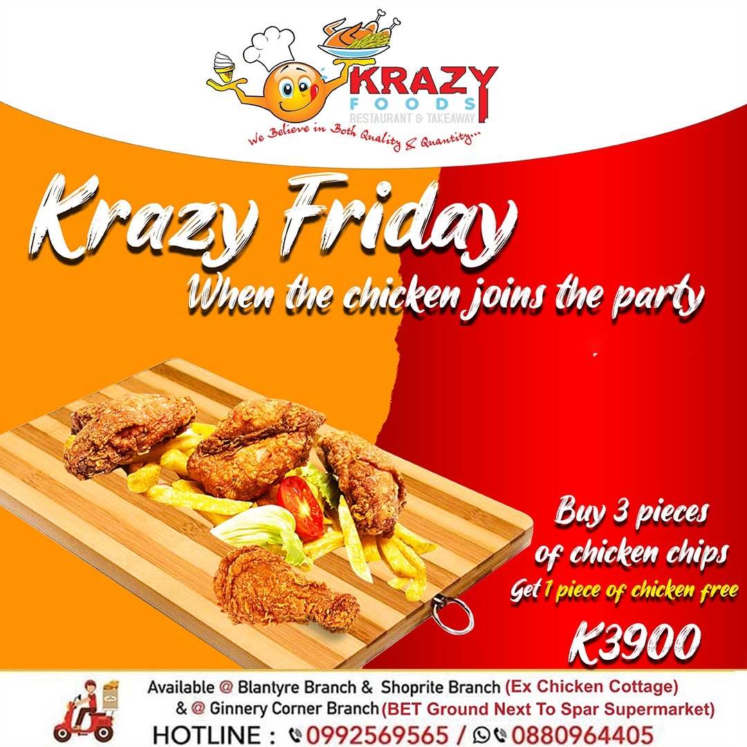 Let's start the party at Krazy Foods 
...